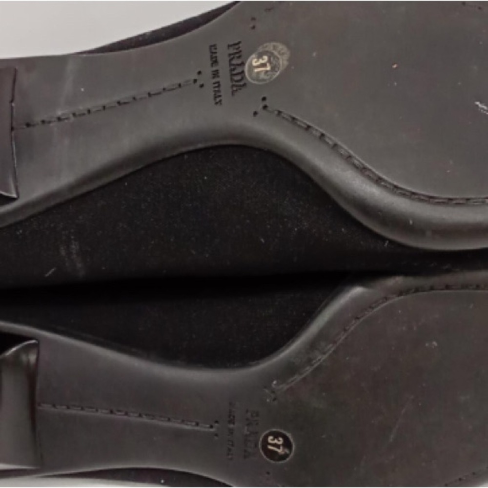 🛑 1 hour sale. Prada, size 6.5 (37 EU) Elegant Black Women's heels, 💯 authentic - Picture 8 of 12